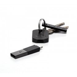 Bluelounge Kii Keychain Cable Black για συσκευές με microUSB θύρα (έχετε ένα καλώδιο πάντα στα κλειδιά σας)
