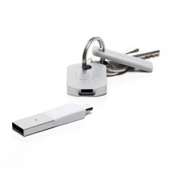 Bluelounge Kii Keychain Cable White για συσκευές με microUSB θύρα (έχετε ένα καλώδιο πάντα στα κλειδιά σας)