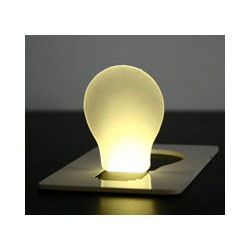 Credit Card Sized LED CC11 Pocket Light Lamp Purple (φορητό LED φως σε μέγεθος πιστωτικής κάρτας!!!)