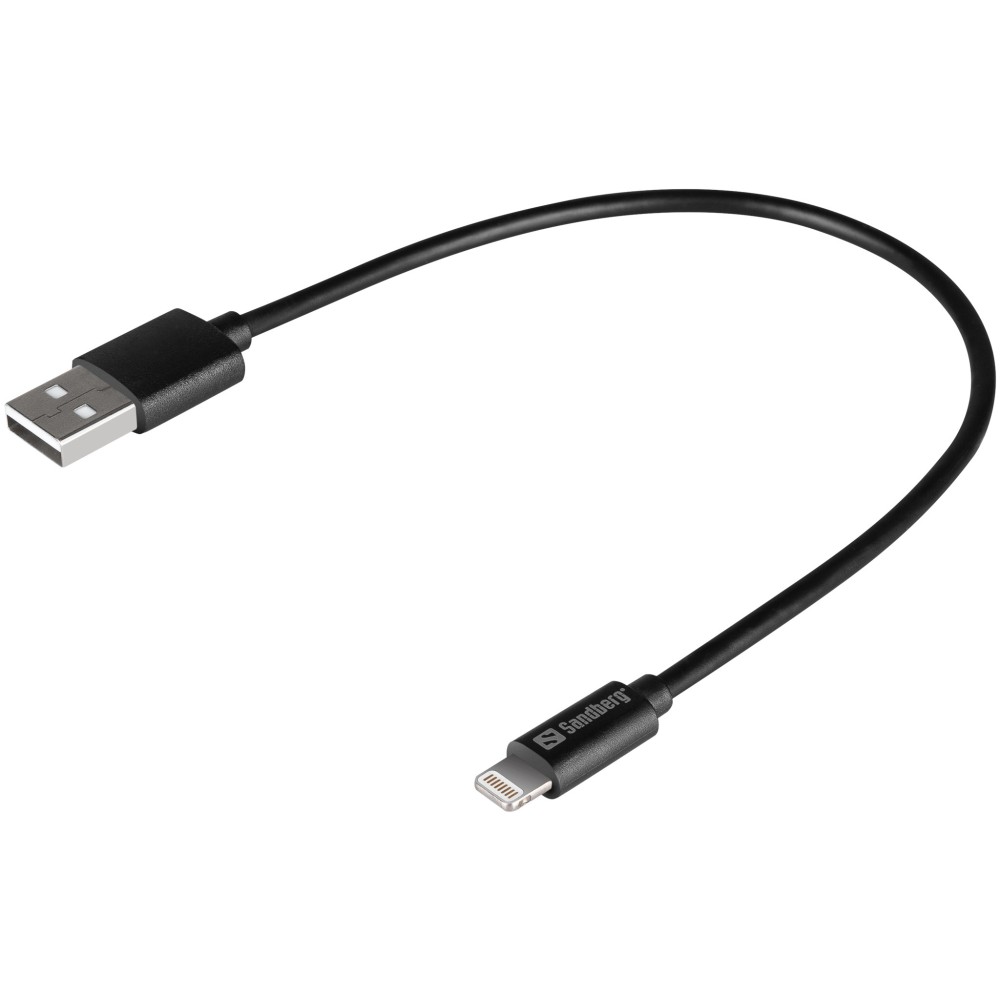 Sandberg USBtoLightning MFI 0.2m Black