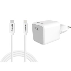 Sandberg USB-C AC 20W Charger EU + Lightning 1M