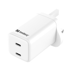 Sandberg AC Charger Dual USB-C PD65W UK