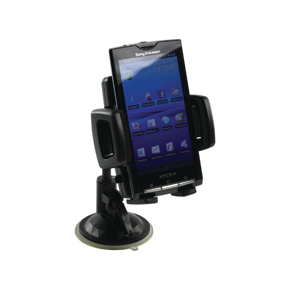 BasicXL BXL-HOLDER40 Universal 3-in-1 Car Holder (Βεντούζα + Αεραγωγοί + Αυτοκόλλητο) για Κινητά & Smartphones