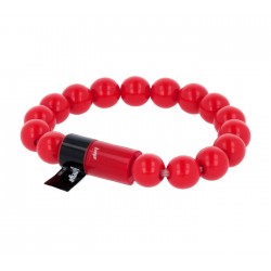Beeyo Red microUSB Sync & Charge Cable (24cm) Fashion Bracelet (microUSB καλώδιο...βραχιόλι!)
