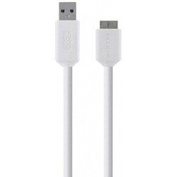 Belkin F3U166bt03-WHT (Λευκό) USB 3.0 Micro-B Data Transfer & Charging Cable 0.9m: USB 3.0 Micro-B Kαλώδιο!