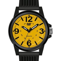 Caterpillar Groovy Mens Watch με Black Silicone Strap