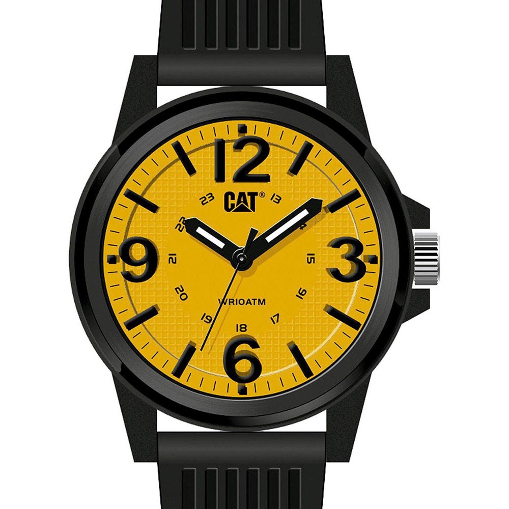 Caterpillar Groovy Mens Watch με Black Silicone Strap