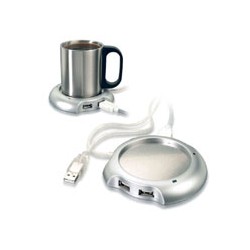 USB Cup Warmer & 4-Port USB 2.0 Hub CW21 (κρατήστε τον καφέ σας ζεστό και αυξήστε τις USB του υπολογιστή σας!) n1905
