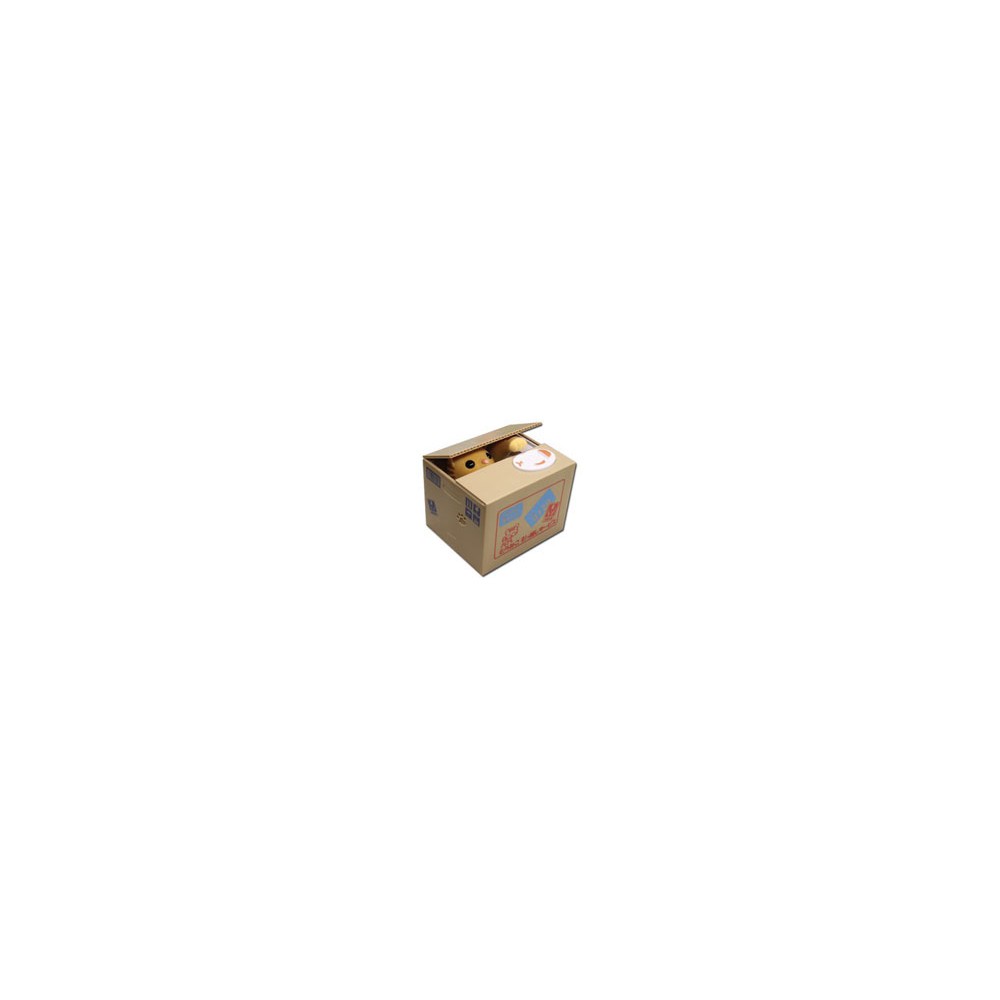 Itazura Bank Pet Coin Box (Brown Kitty Steals Money from a Fish Plate)