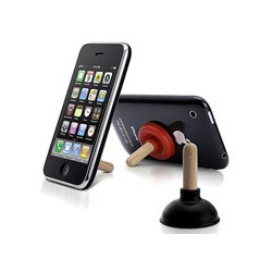 iPlunger Sucker Phone Stand White