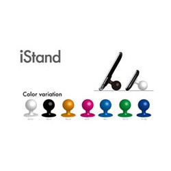 iStand Joystick-Like Silicone Sucker Stand Red
