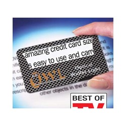 OWL The Amazing Credit Card Size Magnifier & Light: Μεγεθυντικός φακός και φως σε μέγεθος πιστωτικής!!! n1905