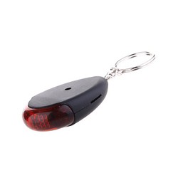 Whistle Controlled Anti-theft / Anti-Lost Security Keychain Black (Sound & Light)