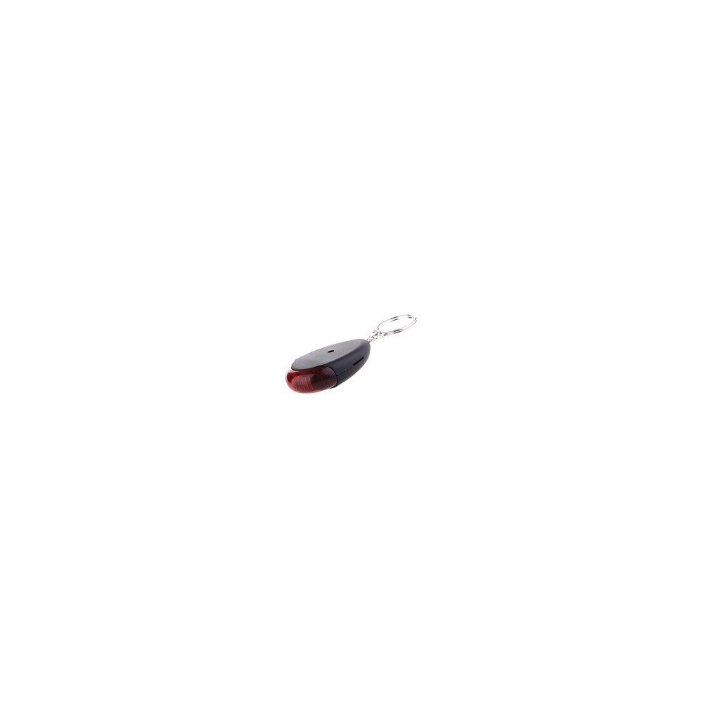 Whistle Controlled Anti-theft / Anti-Lost Security Keychain Black (Sound & Light)