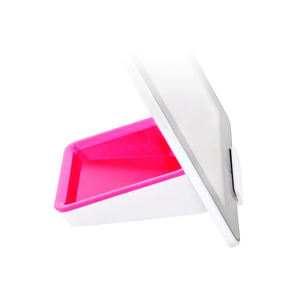 Bluelounge Nest Stand Pink: Πολυτελής βάση γραφείου για Tablets & Smartphones + Θήκη για κλειδιά, USB Stick κ.λπ.