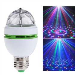 W998 Full Color Rotating 3-LED Light: Disco Ball Stage Lighting & Effects (πατήστε το on... και κάντε το πάρτυ σπίτι σας)