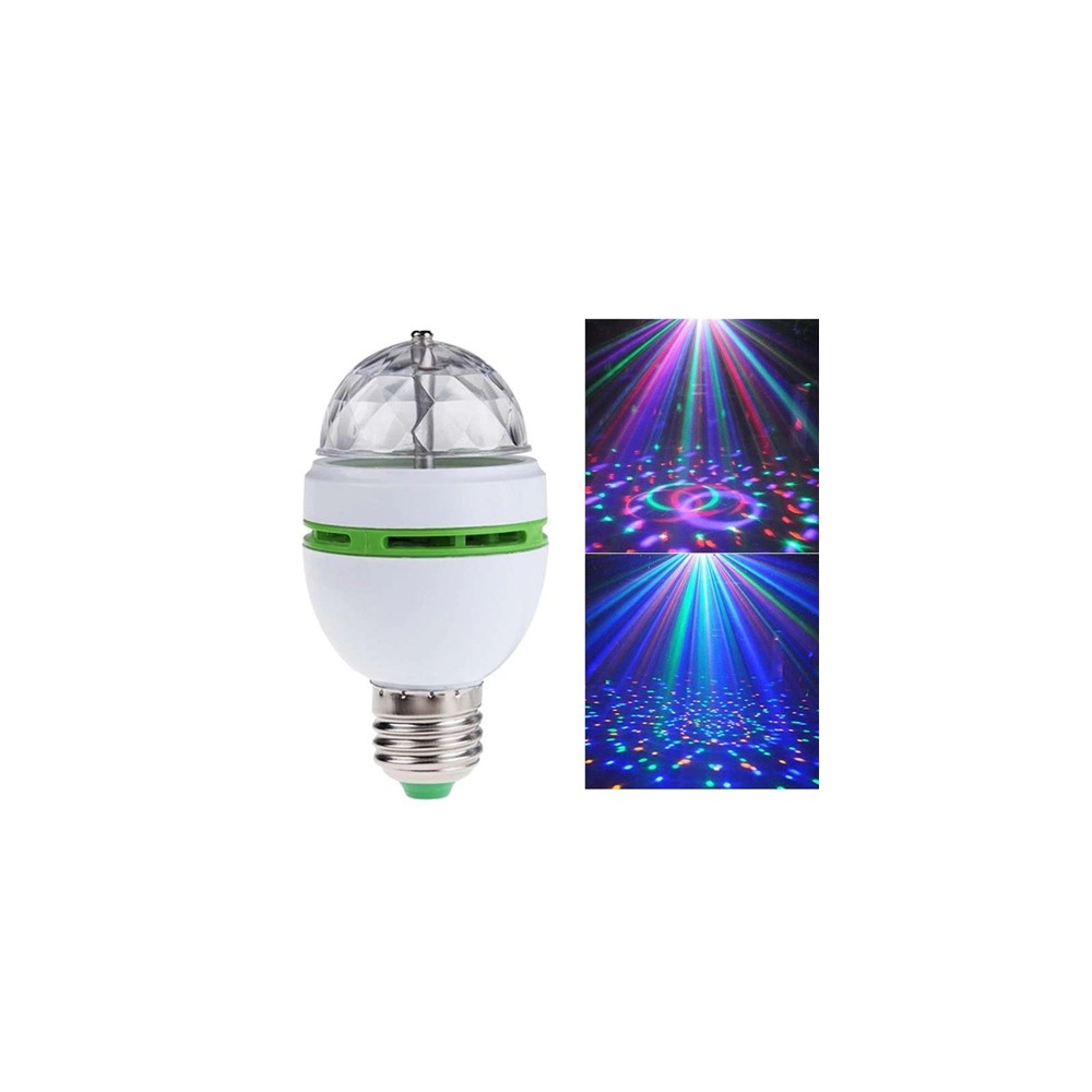 W998 Full Color Rotating 3-LED Light: Disco Ball Stage Lighting & Effects (πατήστε το on... και κάντε το πάρτυ σπίτι σας)