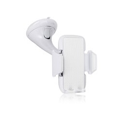 Xqisit Universal Smartphone Car Holder White 14947 (με προσαρμογέα για τζάμι και αεραγωγούς)