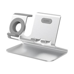 Επιτραπέζια Βάση AhaStyle ST05 για Φόρτιση Apple iPhone, Watch & Airpods Ασημί (X002EW7JZH) (2705)
