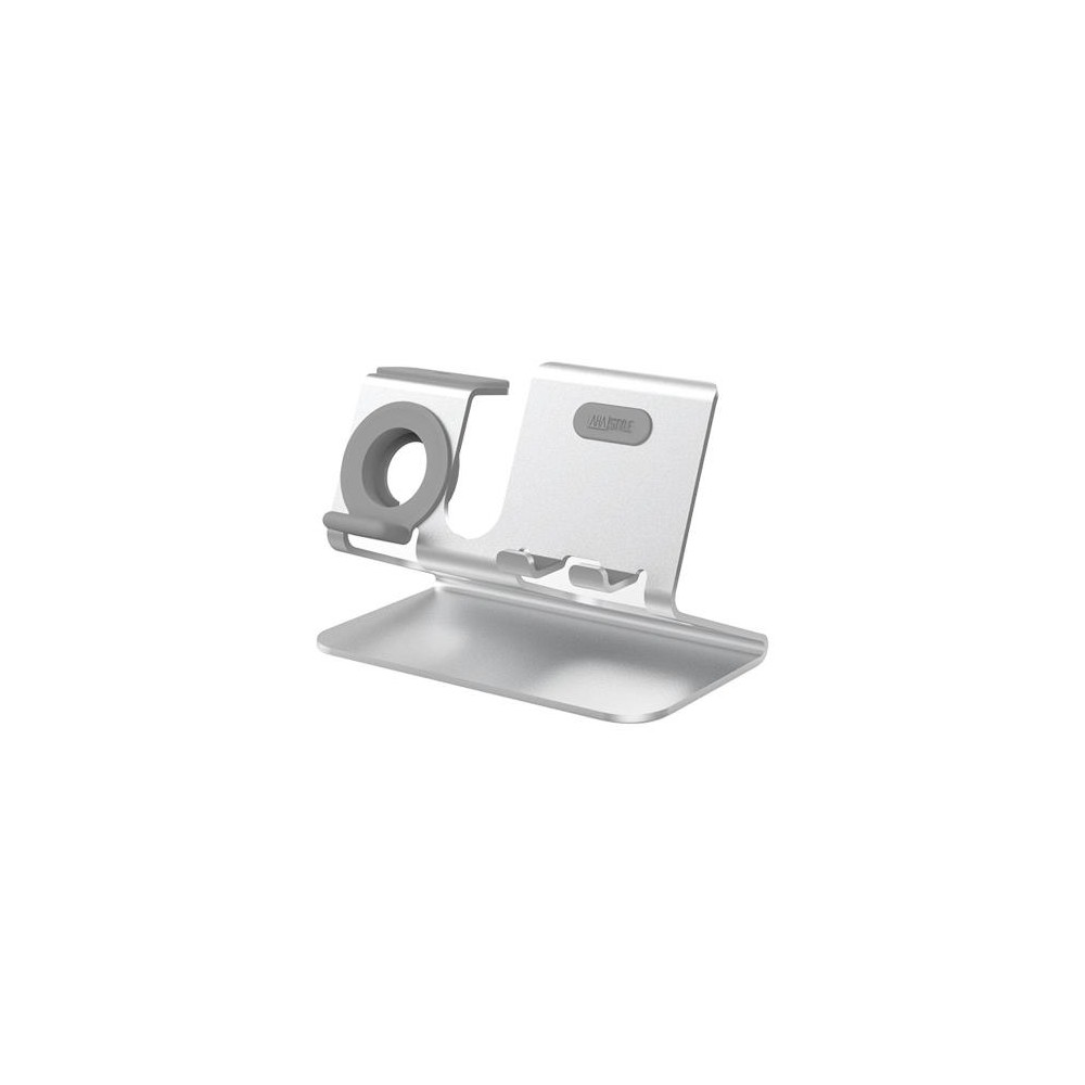 Επιτραπέζια Βάση AhaStyle ST05 για Φόρτιση Apple iPhone, Watch & Airpods Ασημί (X002EW7JZH) (2705)